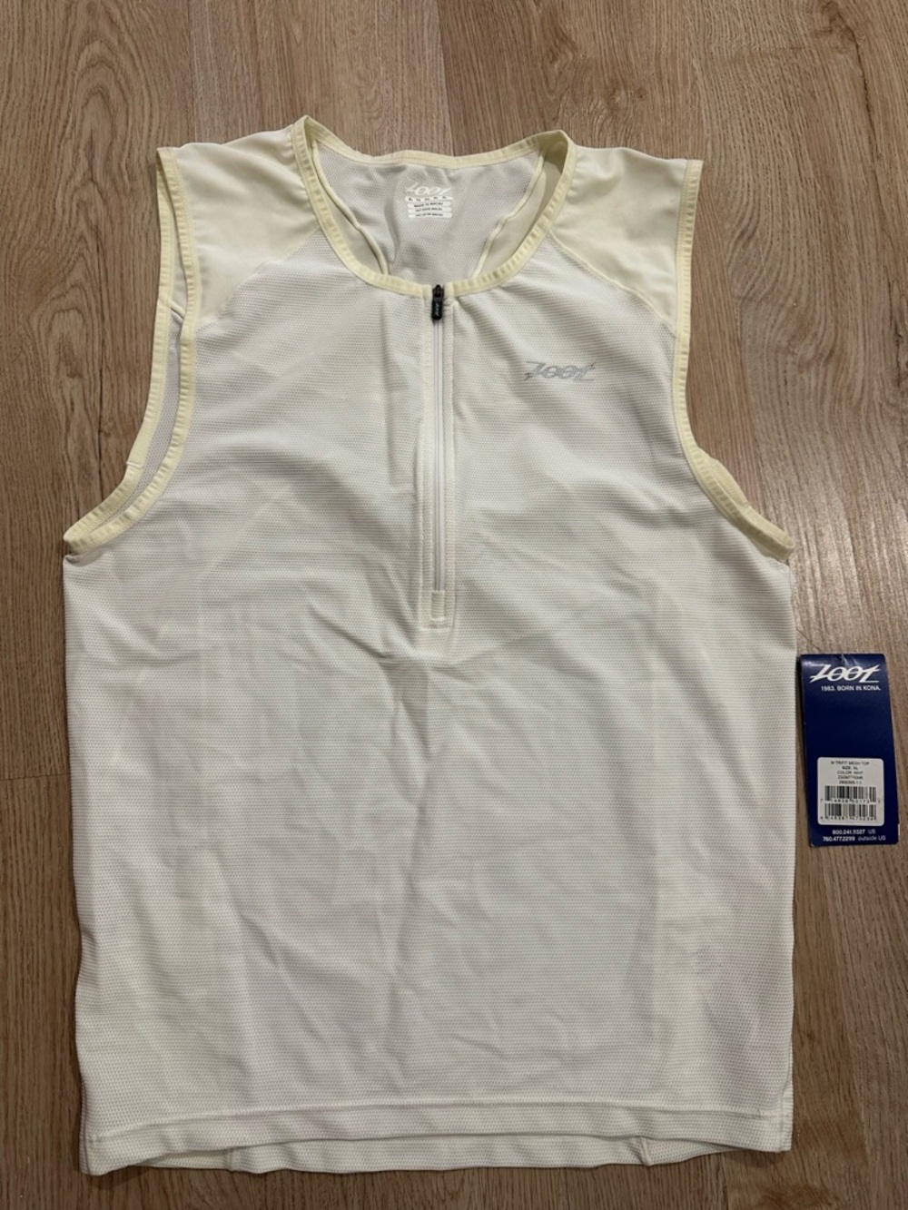 Zoot White Trifit Mesh Top